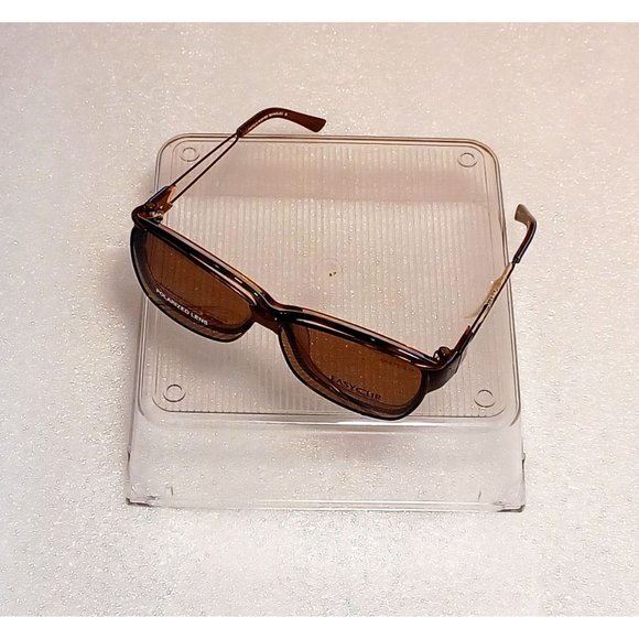 Kid's NWT EasyClip Polarized Rx’able Tortoise Brown & Teal Eyeglasses 52-14-135 - Picture 4 of 13